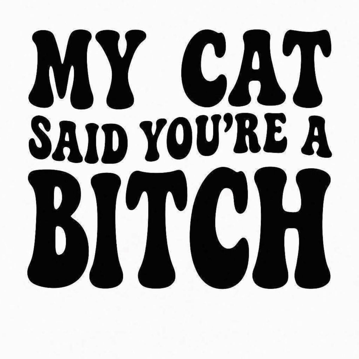 My Cat Said Your A B*tch Decal