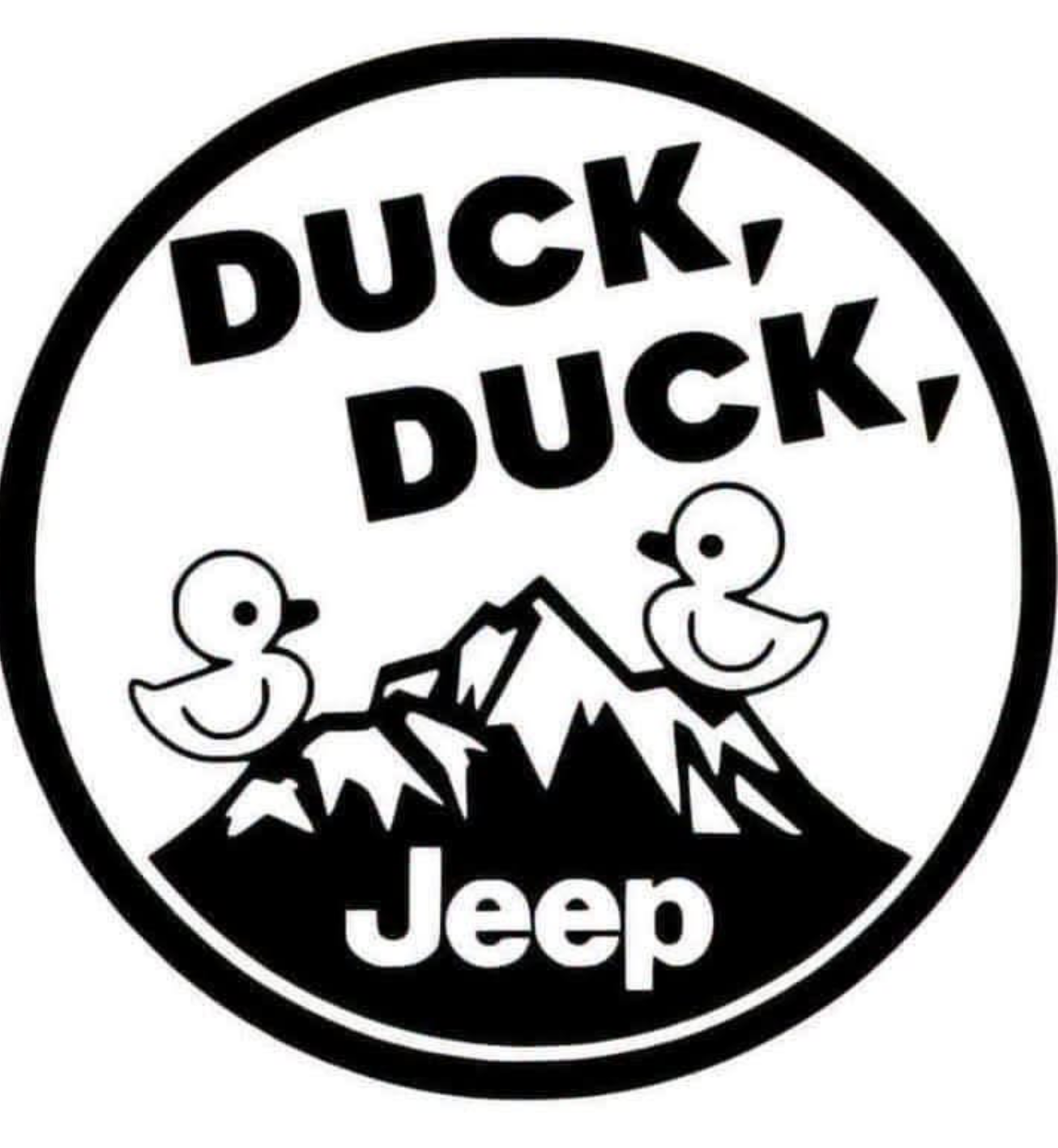 Duck Duck Jeep Decal